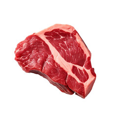 Fototapeta premium Meat in its raw state isolated on transparent background