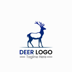 deer logo icon vector design template