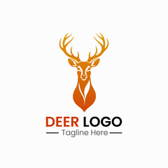 deer logo icon vector design template