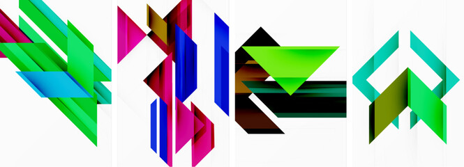 Triangle wallpaper or poster background design