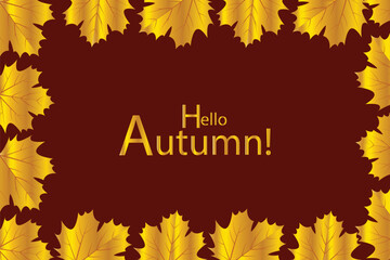 Autumn leaves background
