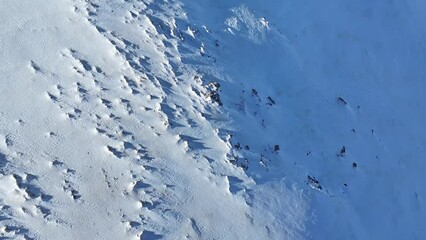 Albania mountains, The peak of Kendrevica in clear sky, area view