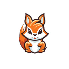 Obraz premium vector illustration of rabbit with white background