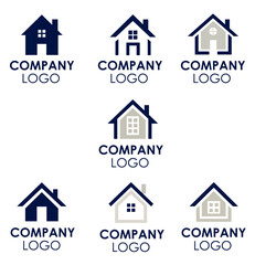real estate icons-logo. 