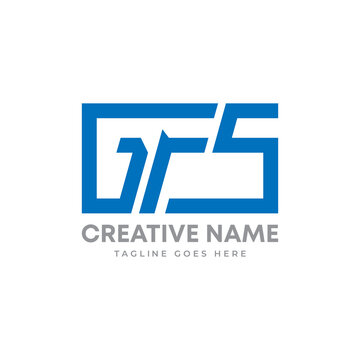 Abstract Letter GFS logo fit for All business