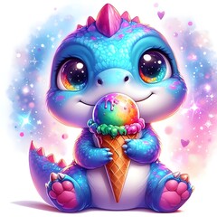 dinosaur t-rex ice cream