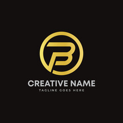 Abstract Letter PB logo fit for All business