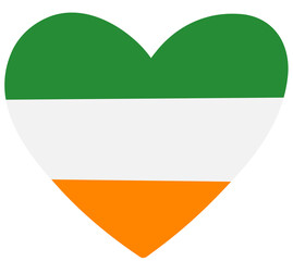St Patricks Day Irish Heart