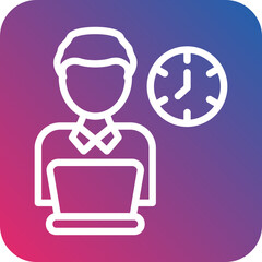 Obraz premium Hard Work Icon Style