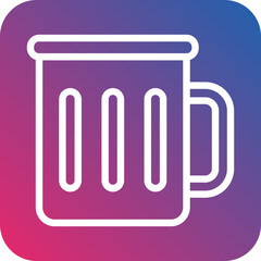 Metal Mug Icon Style