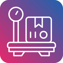 Delivery Weighing Icon Style