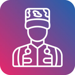 Fototapeta premium Military Icon Style