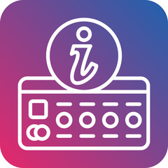 Credit Card Information Icon Style