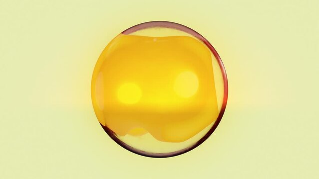 Energy Plasm in Glass Container Sphere - Abstract Fusion, Energy, Quantum Concept. Seamless Loop 3D Render Animation.