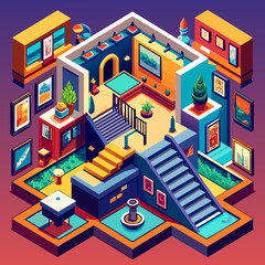 isometric room