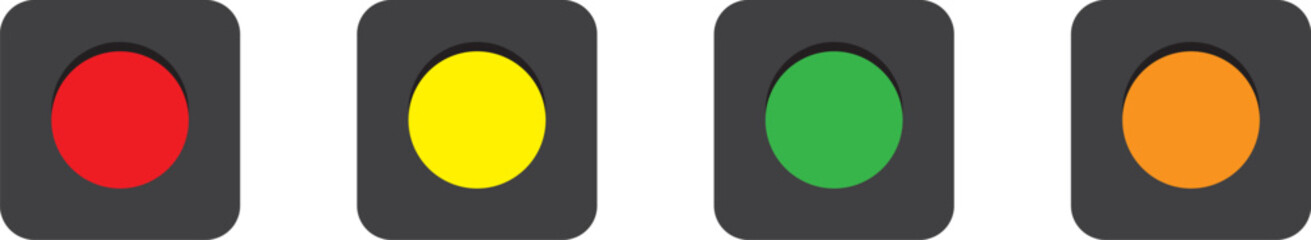 Switch button set. Switch button vector design.