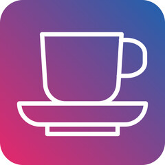 Coffee Cups Icon Style