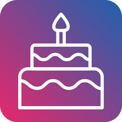 Cake Icon Style