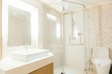 Fototapeta na wymiar Abstract blur defocused bathroom interior