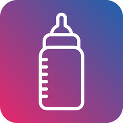 Milk Bottle Icon Style