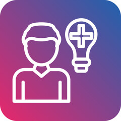 Positive Thinking Icon Style