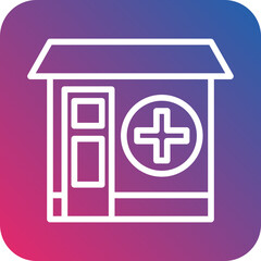 Obraz premium Medical Store Icon Style