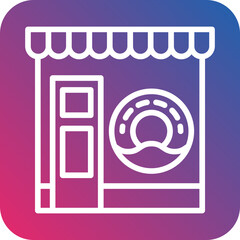 Donut Shop Icon Style