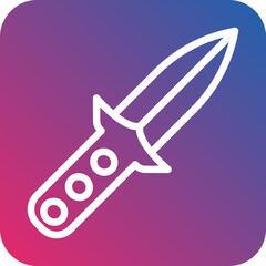 Diving Knife Icon Style