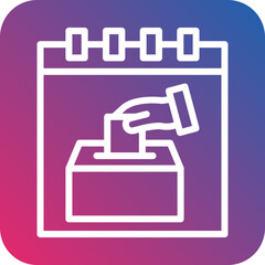 Election Day Icon Style