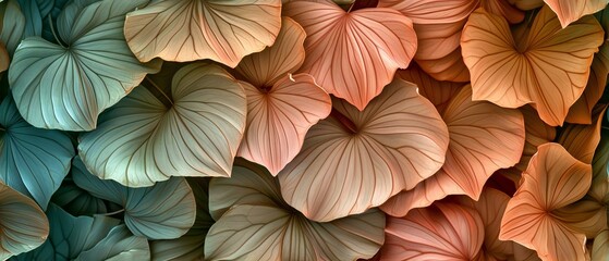 Retro Botanical Harmony: Vintage-inspired hues harmonizing in a calming botanical pattern of dry leaves. 