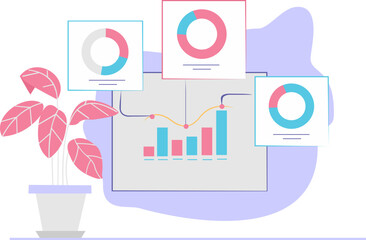 Obraz premium Business Illustration