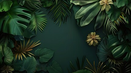 similar. almost the same, tropical leaves. high quality - obrazy, fototapety, plakaty