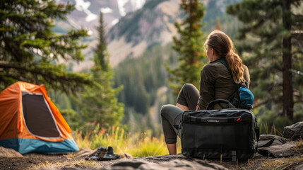 Fototapeta premium The compact size and durable design make it perfect for road trips or camping trips.