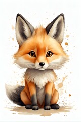An elegant red fox, surrounded by purity, embodies the wild beauty of the swift and cunning mammal species