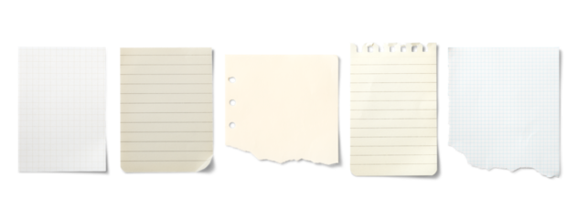 様々な形の紙片のテクスチャー