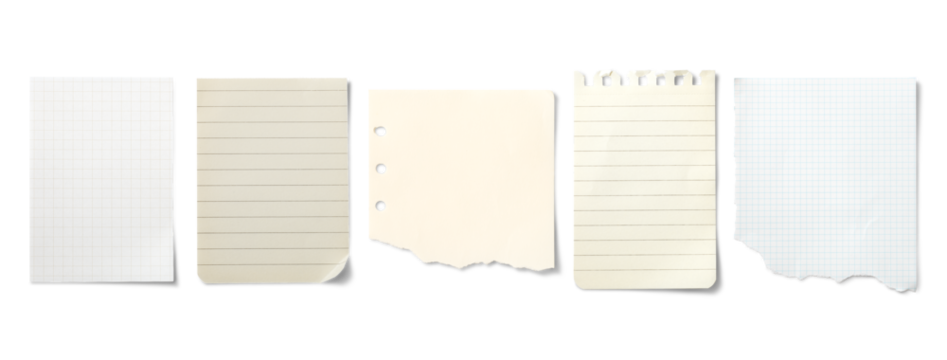 様々な形の紙片のテクスチャー