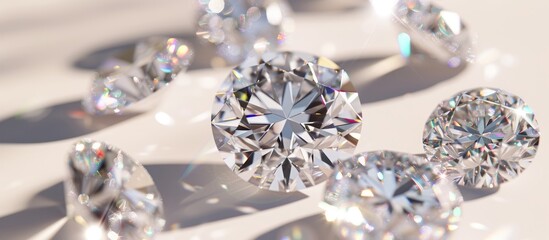 The Most Valuable Gems in the World: Reflecting on the Beauty and Rarity of Diamonds - obrazy, fototapety, plakaty
