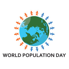 july 11 - world population day. World population day vector. Vector illustration,banner or poster of world population day.
