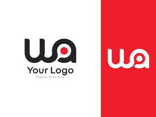 AW & WA Initials Unite in Vector Art, Pioneering a Visual Identity That Reflects Innovation and Ingenuity