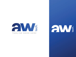 AW Crafting a Cutting-Edge Logo for Tech Titans That Commands Attention and Sets Your Brand Apart