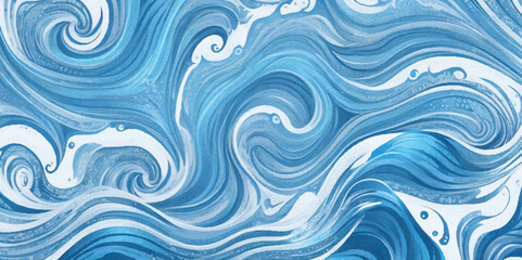 Fototapeta na wymiar Seamless wave water ocean soft blue curve line background. Water ocean wave white and soft blue aqua, teal texture. Vector sea, wave, water background.