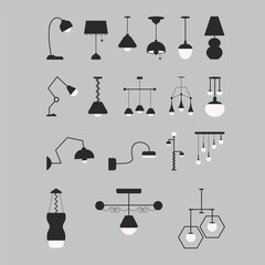 Unique Silhouette Lamp Design Set