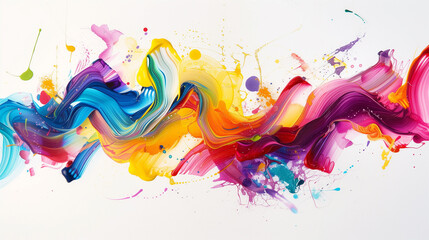 Colorful abstract artwork with swirling gradients.