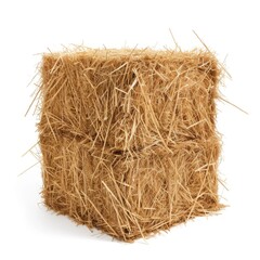 Hay stack isolated on white background