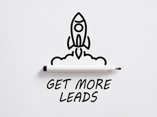 Get more leads. Personalized marketing and lead generation. Marketing process of attracting prospective customers.