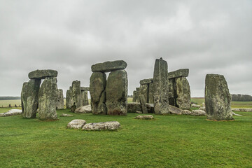View of Stonehenge monument in United Kingdom - 740505967