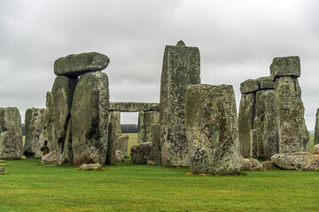View of Stonehenge monument in United Kingdom - 740505972