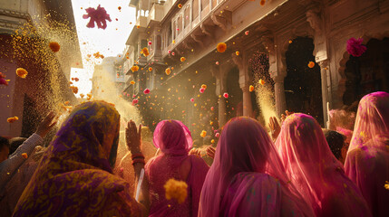 Fototapeta premium Holi, the festival of colors, India.