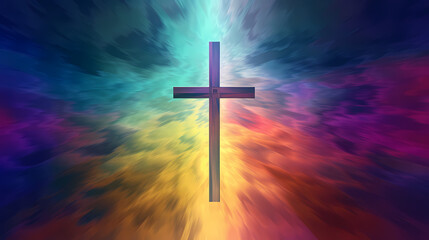 Fototapeta premium cross background,christian cross