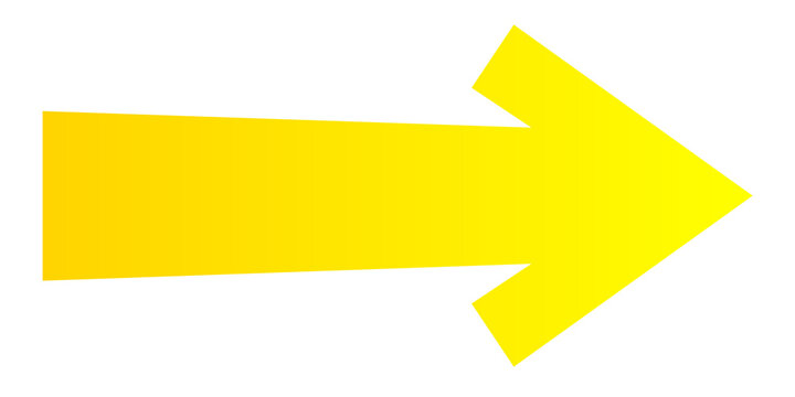 yellow arrow sign
